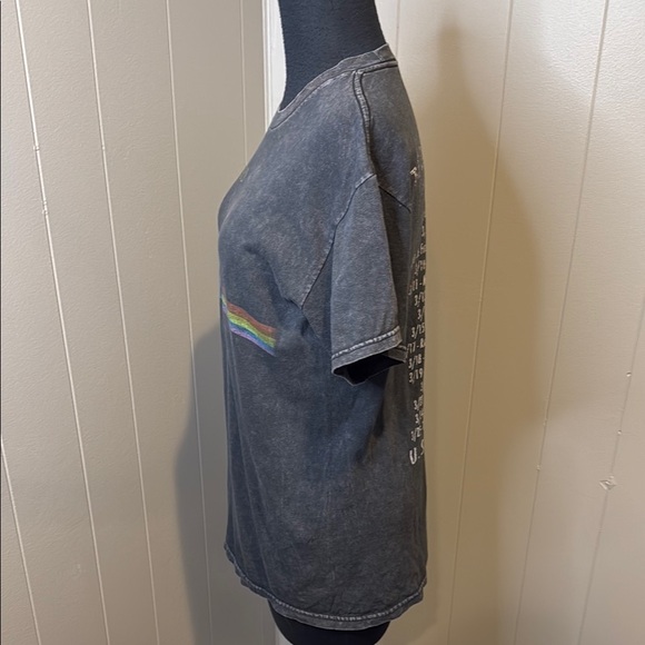 Pink Floyd Tour Shirt Womens Gray Graphic Short Sleeve T-Shirt - Picture 4 of 6